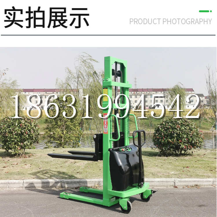 肃宁县电动叉车堆高车液压铲车电瓶1吨2吨站驾步行式小型全自动叉车